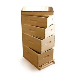 Complete 4-Box Langstroth Hive
